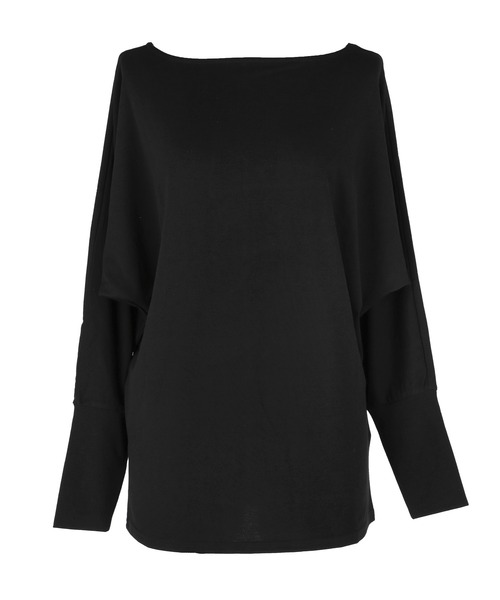coca(coca)(コカ)の「ドルマンスリーブTシャツ(Tシャツ/カットソー・レディース・グレー/ブラック/チャコール・L/M)」の18枚目の写真