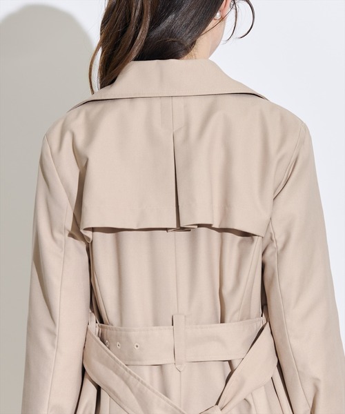 SWINGLE（スウィングル）の「NEWベーシック美シルエットトレンチコート（トレンチコート・レディース・ベージュ/ネイビー/カーキ・SMALL/MEDIUM）」の12枚目の写真