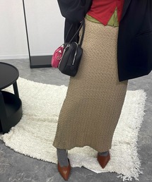 hyu,il（ヒュイル）の「クラッシュジャガードナロースカート（スカート）」