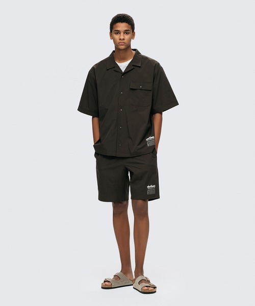 WILD THINGS（ワイルドシングス）の「WILD THINGS/ワイルドシングス OPEN COLLAR POCKET SHIRT 半袖シャツ（Tシャツ/カットソー・メンズ・オリーブ/ブラック/グレー・XL/L/M）」の6枚目の写真