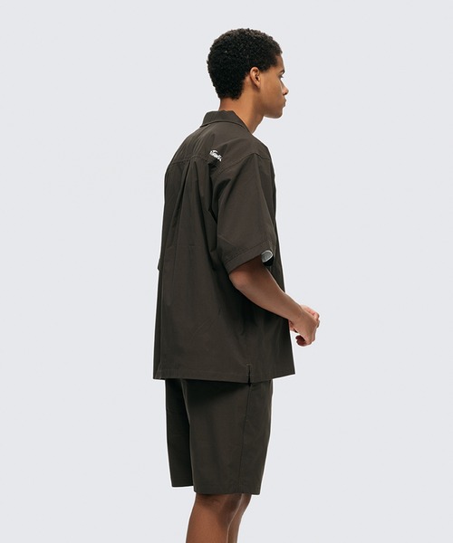 WILD THINGS（ワイルドシングス）の「WILD THINGS/ワイルドシングス OPEN COLLAR POCKET SHIRT 半袖シャツ（Tシャツ/カットソー・メンズ・オリーブ/ブラック/グレー・XL/L/M）」の5枚目の写真