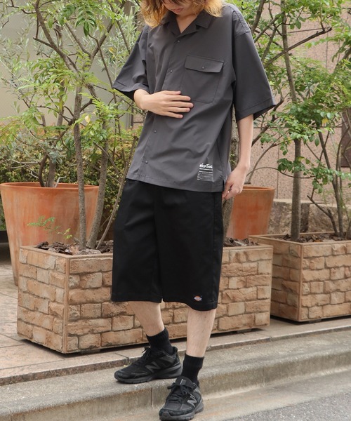 WILD THINGS（ワイルドシングス）の「WILD THINGS/ワイルドシングス OPEN COLLAR POCKET SHIRT 半袖シャツ（Tシャツ/カットソー・メンズ・オリーブ/ブラック/グレー・XL/L/M）」の13枚目の写真