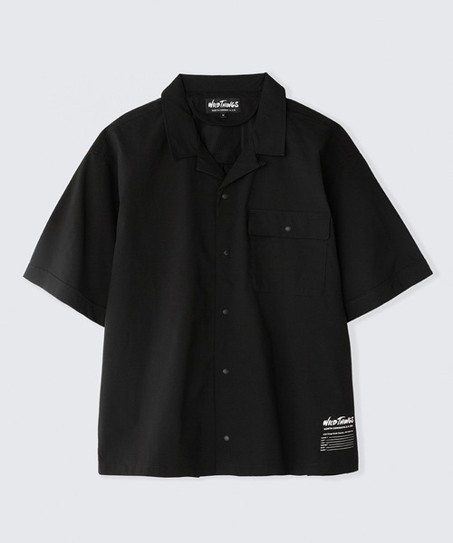 WILD THINGS（ワイルドシングス）の「WILD THINGS/ワイルドシングス OPEN COLLAR POCKET SHIRT 半袖シャツ（Tシャツ/カットソー・メンズ・オリーブ/ブラック/グレー・XL/L/M）」の10枚目の写真
