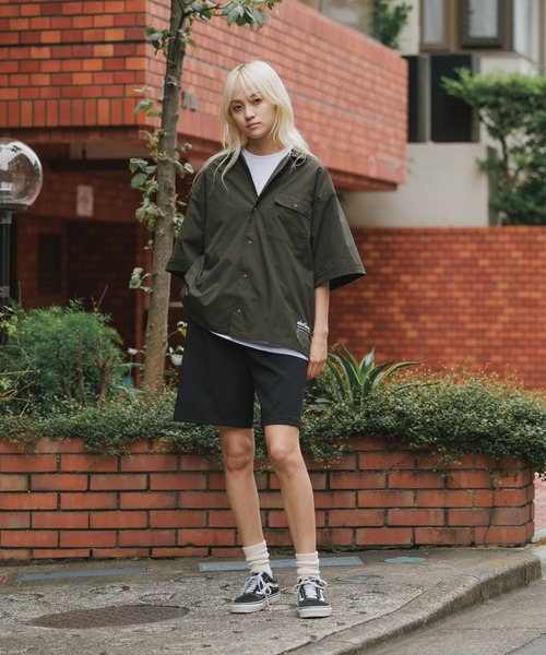 WILD THINGS（ワイルドシングス）の「WILD THINGS/ワイルドシングス OPEN COLLAR POCKET SHIRT 半袖シャツ（Tシャツ/カットソー・メンズ・オリーブ/ブラック/グレー・XL/L/M）」の17枚目の写真