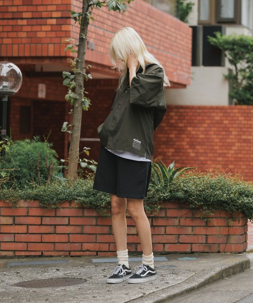 WILD THINGS（ワイルドシングス）の「WILD THINGS/ワイルドシングス OPEN COLLAR POCKET SHIRT 半袖シャツ（Tシャツ/カットソー・メンズ・オリーブ/ブラック/グレー・XL/L/M）」の19枚目の写真