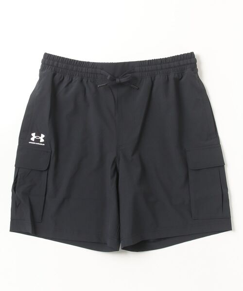 UNDER ARMOUR（アンダーアーマー）の「アンダーアーマー  UAバイブウーブン カーゴショーツ（カーゴパンツ・メンズ・カーキ/ブラック・S/M/L/LL/3L）」の2枚目の写真