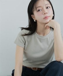 小さいサイズ 綿混コンパクトTシャツ 低身長さん・小柄女性