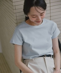小さいサイズ 綿混コンパクトTシャツ 低身長さん・小柄女性