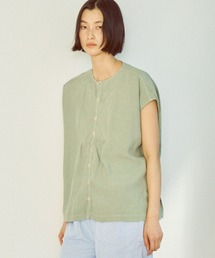 [ OMNIGOD womens / オムニゴッド ] レーヨンキュプラシルク アトリエフレンチスリーブシャツ