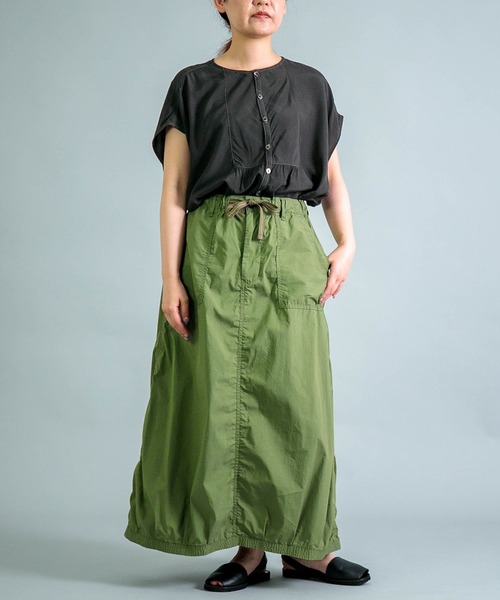 ブラウス シャツ 「 OMNIGOD womens / オムニゴッド 」 レーヨンキュプラシルク アトリエフレンチスリーブシャツ レディース OMNIGOD womens / オムニゴッド ] レーヨンキュプラシルク