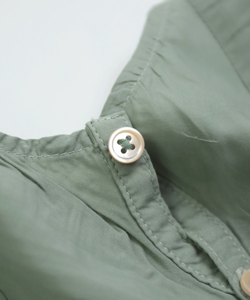 OMNIGOD（オムニゴッド）の「[ OMNIGOD womens / オムニゴッド ] レーヨンキュプラシルク アトリエフレンチスリーブシャツ（シャツ/ブラウス・レディース・ミント/ボルドー/チャコールグレー・FREE）」の18枚目の写真