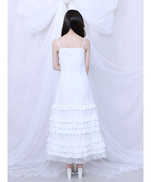 EATME（イートミー）の「フリルキャミワンピース（ワンピース・レディース・ブラック/オフホワイト・FREE）」の13枚目の写真