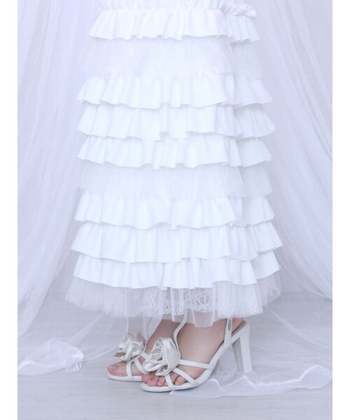 EATME（イートミー）の「フリルキャミワンピース（ワンピース・レディース・ブラック/オフホワイト・FREE）」の15枚目の写真