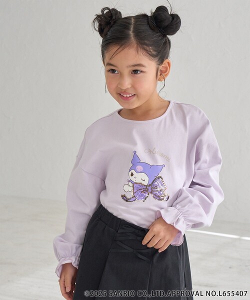 ROPE' PICNIC（ロペピクニック）の「【ROPE' PICNIC×Sanrio characters】【KIDS】スパンコールトップス（Tシャツ/カットソー・キッズ・サックスブルー/ラベンダー・S/M/L）」の22枚目の写真