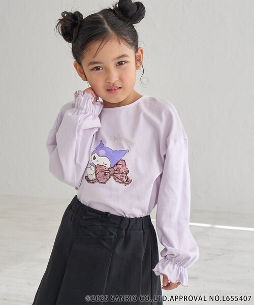 ROPE' PICNIC（ロペピクニック）の「【ROPE' PICNIC×Sanrio characters】【KIDS】スパンコールトップス（Tシャツ/カットソー・キッズ・サックスブルー/ラベンダー・S/M/L）」の21枚目の写真