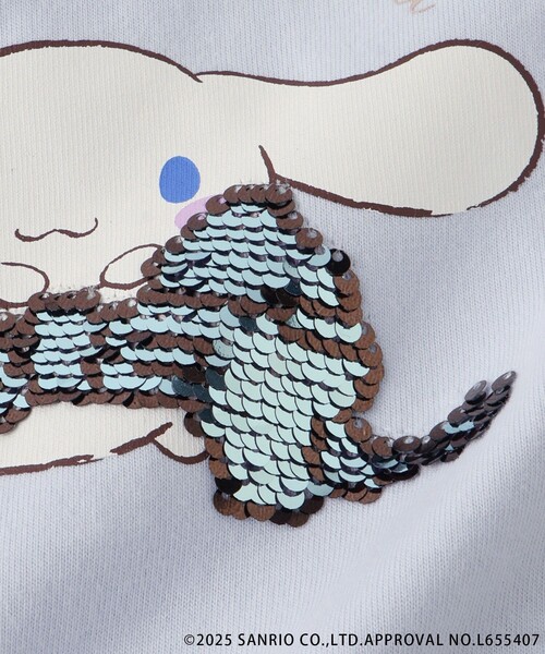 ROPE' PICNIC（ロペピクニック）の「【ROPE' PICNIC×Sanrio characters】【KIDS】スパンコールトップス（Tシャツ/カットソー・キッズ・サックスブルー/ラベンダー・S/M/L）」の10枚目の写真