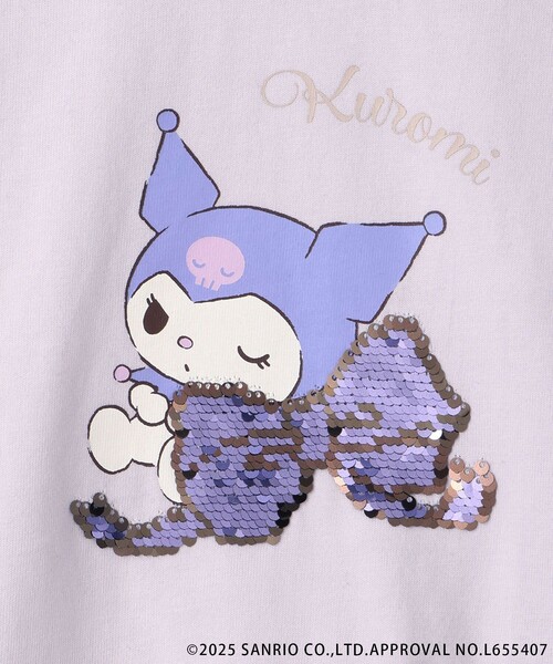 ROPE' PICNIC（ロペピクニック）の「【ROPE' PICNIC×Sanrio characters】【KIDS】スパンコールトップス（Tシャツ/カットソー・キッズ・サックスブルー/ラベンダー・S/M/L）」の7枚目の写真