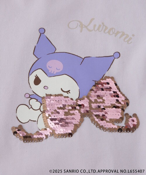 ROPE' PICNIC（ロペピクニック）の「【ROPE' PICNIC×Sanrio characters】【KIDS】スパンコールトップス（Tシャツ/カットソー・キッズ・サックスブルー/ラベンダー・S/M/L）」の5枚目の写真