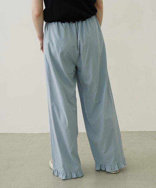 MILKFED.(ミルクフェド)の「RUFFLE GATHERED PANTS(その他パンツ・レディース・ライトブルー/ライトピンク/ブラック・M/S)」の19枚目の写真