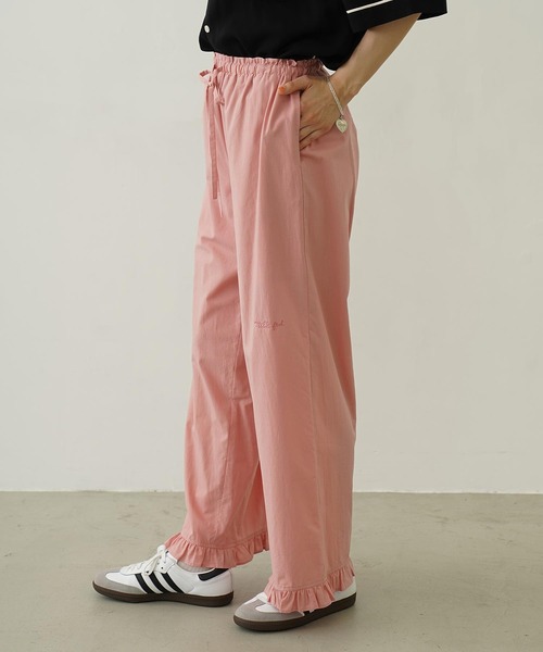 MILKFED.(ミルクフェド)の「RUFFLE GATHERED PANTS(その他パンツ・レディース・ライトブルー/ライトピンク/ブラック・M/S)」の7枚目の写真