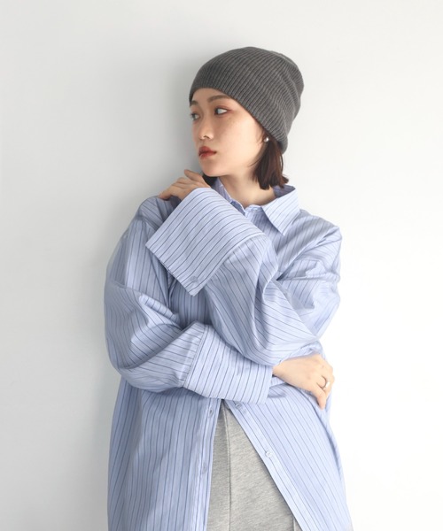 aoi kanazawa × hellamレイヤードデザインオーバーサイズシャツ レイヤードデザイン オーバーサイズシャツ（シャツ/ブラウス