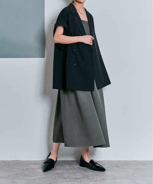 W:Huku(フーク)の「ボリューム ロング キャミ ワンピース(ワンピース・レディース・ブラック/グレー/ベージュ・M/L)」の16枚目の写真