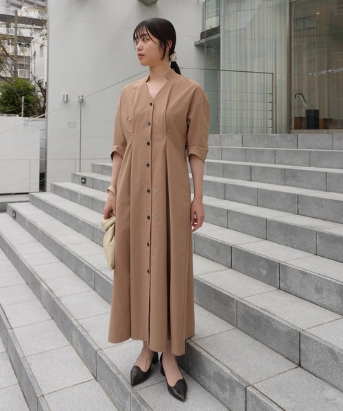 おまめ1 セール】WAIST TUCK ONE PIECE（ワンピース）｜MANOF（マノフ）の