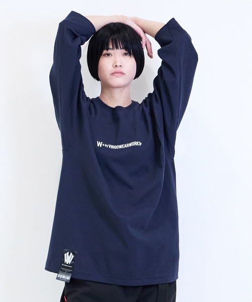 [W] by VIRGOwearworks（ダブリューバイヴァルゴウェアーワークス）の「Football 3/4（Tシャツ/カットソー・メンズ・ネイビー/ブラック/ホワイト・MEDIUM/LARGE/X-LARGE）」の3枚目の写真
