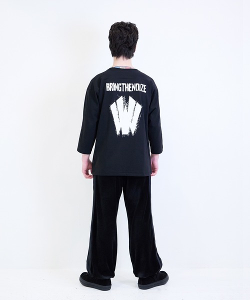 [W] by VIRGOwearworks（ダブリューバイヴァルゴウェアーワークス）の「Football 3/4（Tシャツ/カットソー・メンズ・ネイビー/ブラック/ホワイト・MEDIUM/LARGE/X-LARGE）」の16枚目の写真