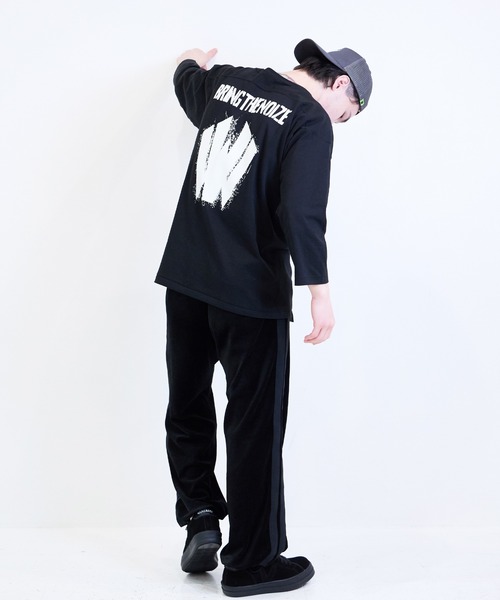 [W] by VIRGOwearworks（ダブリューバイヴァルゴウェアーワークス）の「Football 3/4（Tシャツ/カットソー・メンズ・ネイビー/ブラック/ホワイト・MEDIUM/LARGE/X-LARGE）」の18枚目の写真