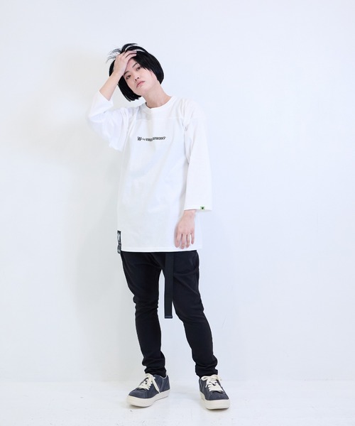 [W] by VIRGOwearworks（ダブリューバイヴァルゴウェアーワークス）の「Football 3/4（Tシャツ/カットソー・メンズ・ネイビー/ブラック/ホワイト・MEDIUM/LARGE/X-LARGE）」の5枚目の写真