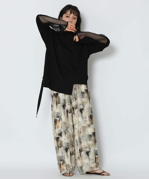 Gready Brilliant(グレディブリリアン)の「ドロストイージーワイドパンツ(その他パンツ・レディース・ブラウン・FREE)」の4枚目の写真