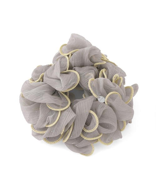 ANEMONE（アネモネ）の「パイピングラメシアーシュシュ（シュシュ・レディース・ブルー/グレー/ブラウン・FREE）」の5枚目の写真