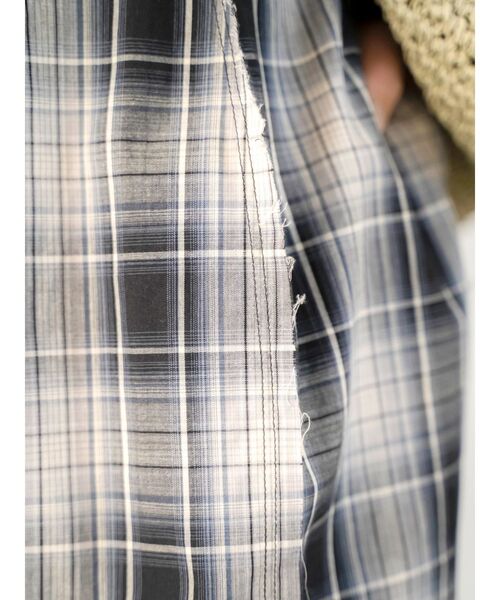 Ungrid（アングリッド）の「コクーンチェックキャミワンピース（ワンピース・レディース・ネイビー/レッド・SMALL/MEDIUM）」の16枚目の写真