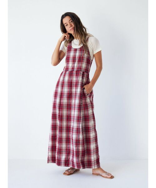 Ungrid（アングリッド）の「コクーンチェックキャミワンピース（ワンピース・レディース・ネイビー/レッド・SMALL/MEDIUM）」の18枚目の写真
