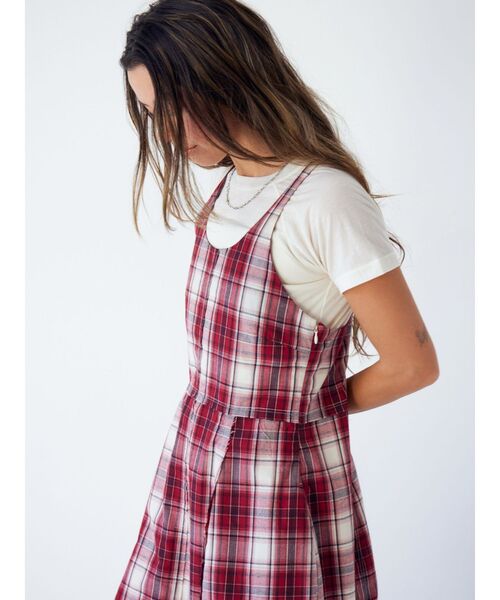 Ungrid（アングリッド）の「コクーンチェックキャミワンピース（ワンピース・レディース・ネイビー/レッド・SMALL/MEDIUM）」の20枚目の写真