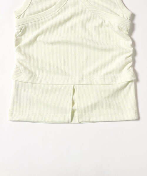 Ray BEAMS(レイビームス)の「Wストラップ テレコ タンクトップ(タンクトップ・レディース・オフホワイト/ブルー/ライム・ONE SIZE)」の13枚目の写真