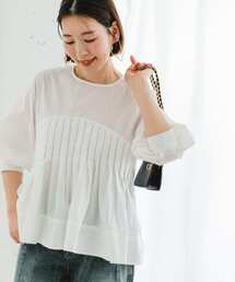 F by ROSSO | F by ROSSO ピンタックペプラムブラウス(シャツ/ブラウス)