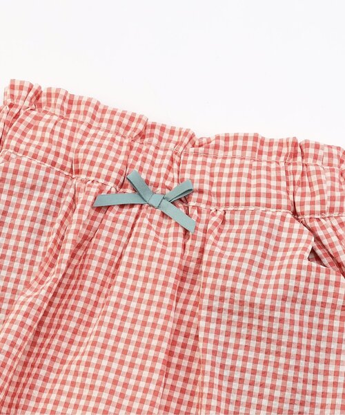 Seraph（セラフ）の「【リンク/ジュニア対応】ガーリーチェック インパンツ付きスカート（スカート・キッズ・ピンク/レッド・90/100/110/120/130/140/80）」の9枚目の写真