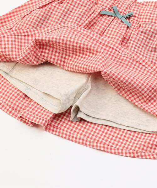 Seraph（セラフ）の「【リンク/ジュニア対応】ガーリーチェック インパンツ付きスカート（スカート・キッズ・ピンク/レッド・90/100/110/120/130/140/80）」の11枚目の写真