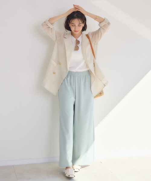 KATHARINE ROSS（キャサリンロス）の「【KATHARINE ROSS】ASAKOオーガンジージャケット（テーラードジャケット・レディース・ブラック/グレイッシュベージュ・MEDIUM）」の6枚目の写真