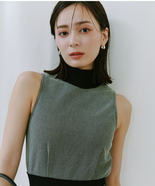 anuans（アニュアンス）の「ニットドッキングクラシカルワンピース（ワンピース・レディース・ベージュ/ブラック・SMALL/MEDIUM）」の12枚目の写真