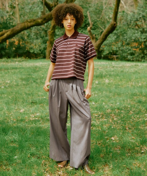 ADAM ET ROPE'(アダムエロペ)の「【サステナブル】3タックトロピカルスラックス(スラックス・レディース・グレー系その他/ブラック・38/36)」の21枚目の写真