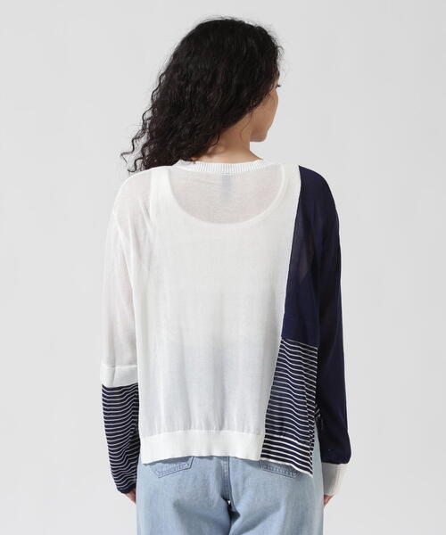 セール】AULA AILA/アウラアイラ/別注カラーブロックシアー