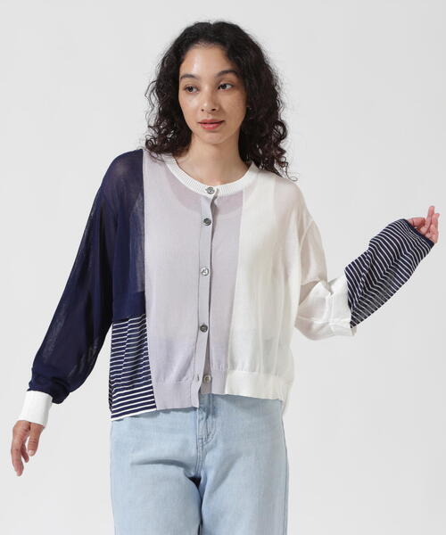 セール】AULA AILA/アウラアイラ/別注カラーブロックシアー