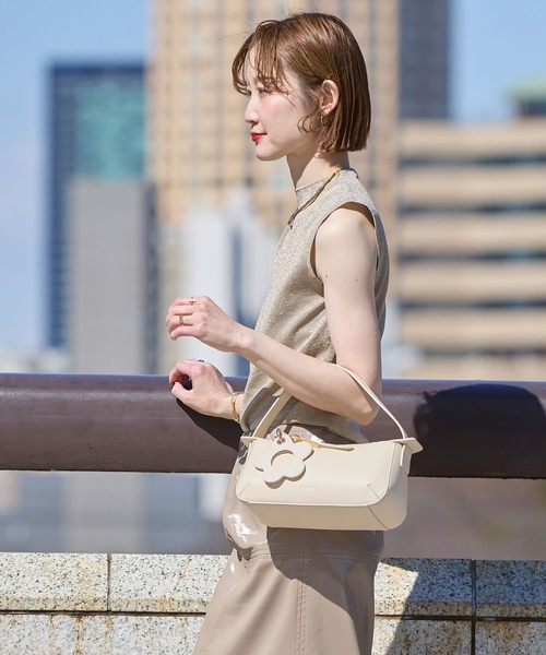 HASHIBAMI(ハシバミ)の「【HASHIBAMI】フェズ ワンハンドル ヨコナガ(ハンドバッグ・レディース・ダークブラウン/ブラック/アイボリー/ローズ系/ネイビー・FREE)」の2枚目の写真