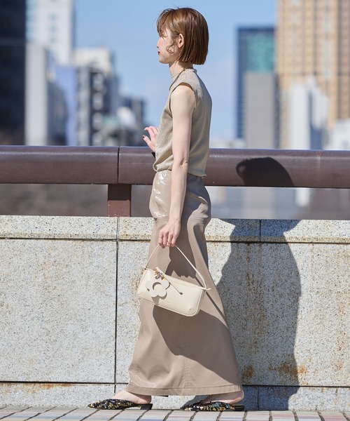 HASHIBAMI(ハシバミ)の「【HASHIBAMI】フェズ ワンハンドル ヨコナガ(ハンドバッグ・レディース・ダークブラウン/ブラック/アイボリー/ローズ系/ネイビー・FREE)」の7枚目の写真