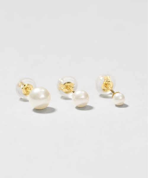 Jewel closet by L&Co.(ジュエルクローゼットバイエルアンドコー)の「K10 シェル/貝 パール ピアス(ピアス(両耳用)・レディース・ゴールド系その他/ゴールド系その他2/ゴールド系その他3・FREE)」の16枚目の写真
