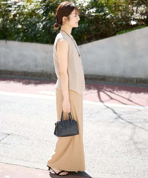 mutsumi　SLOBE IENA　ニットジレ*ベージュ 追加》ニットジレ（ニット/セーター）｜SLOBE IENA