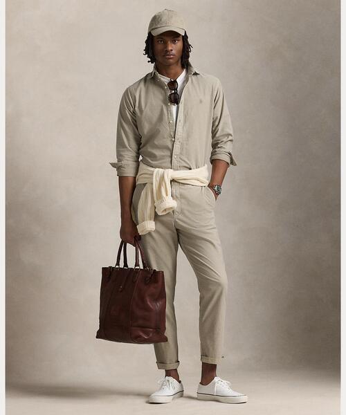 POLO RALPH LAUREN（ポロ ラルフ ローレン）の「クラシック フィット ミネラルダイド オックスフォード シャツ（シャツ/ブラウス・メンズ・グリーン系1・XS/S/M/L/XL/XXL）」の3枚目の写真